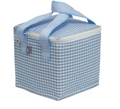 Baby Blue Gingham Snack Square