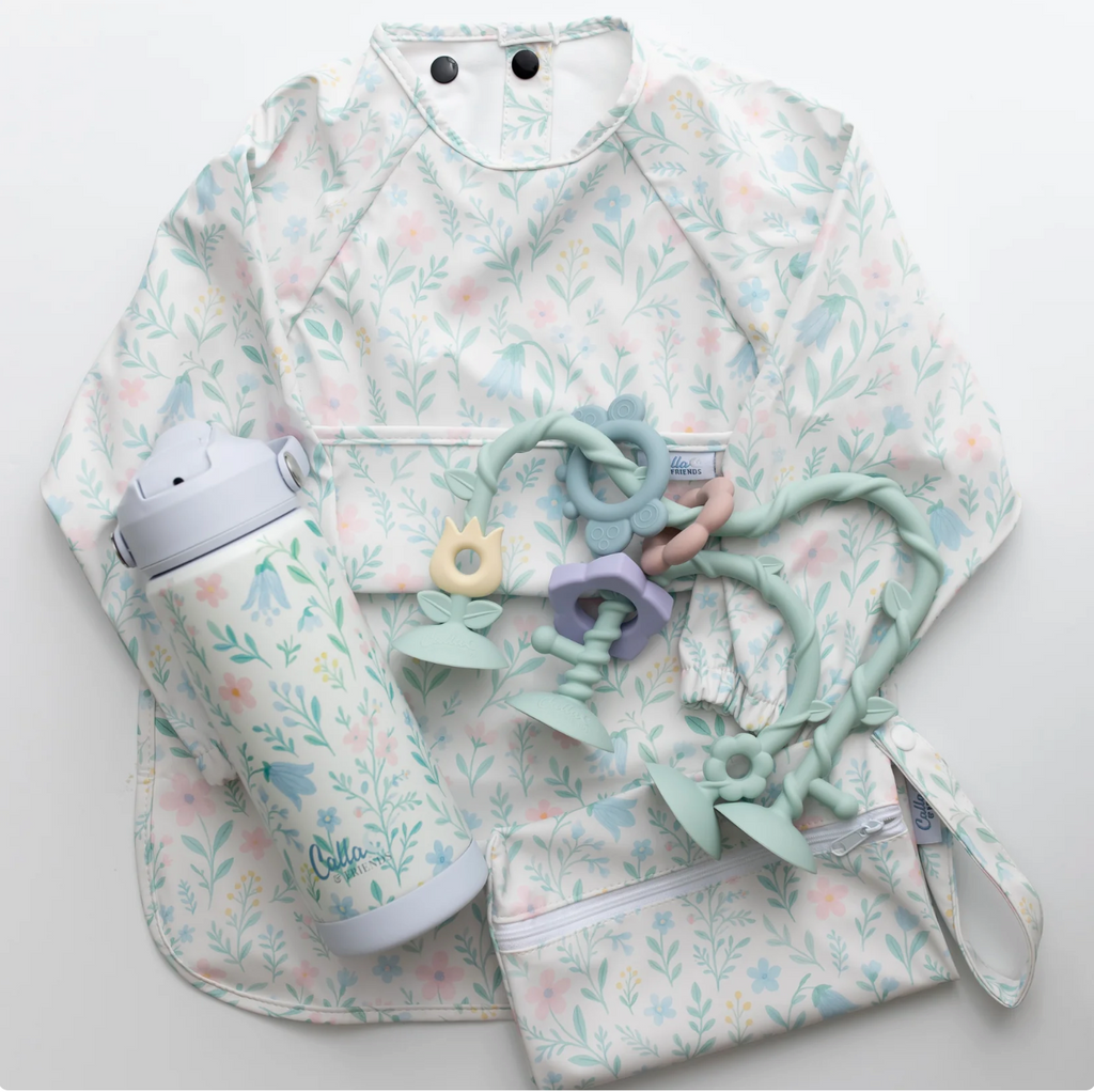 The Grayson Long Sleeve Bib - Wildflower Dreams