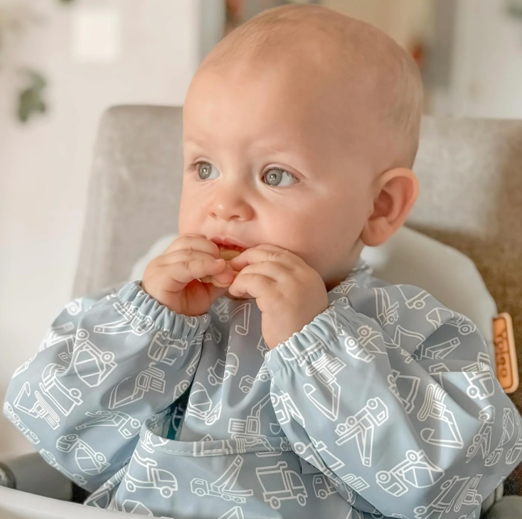 The Grayson Long Sleeve Bib - Construction Powder Blue