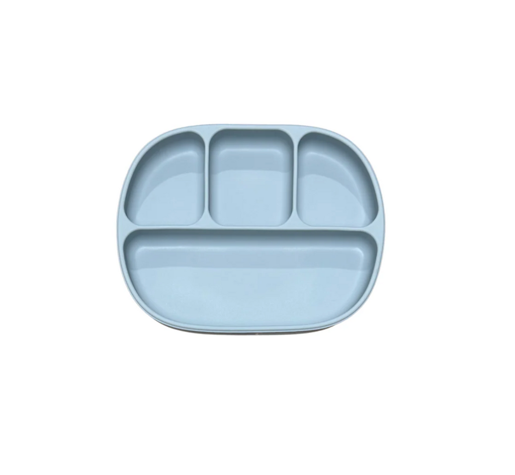 4 Section Suction Plate - Powder Blue