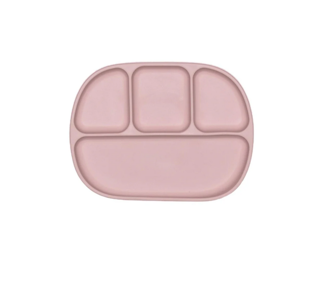 4 Section Suction Plate - Petal Pink