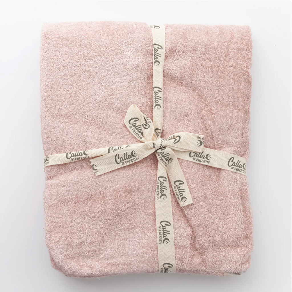 Hooded Bath Towel - Petal Pink