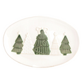 White Christmas Tree Platter