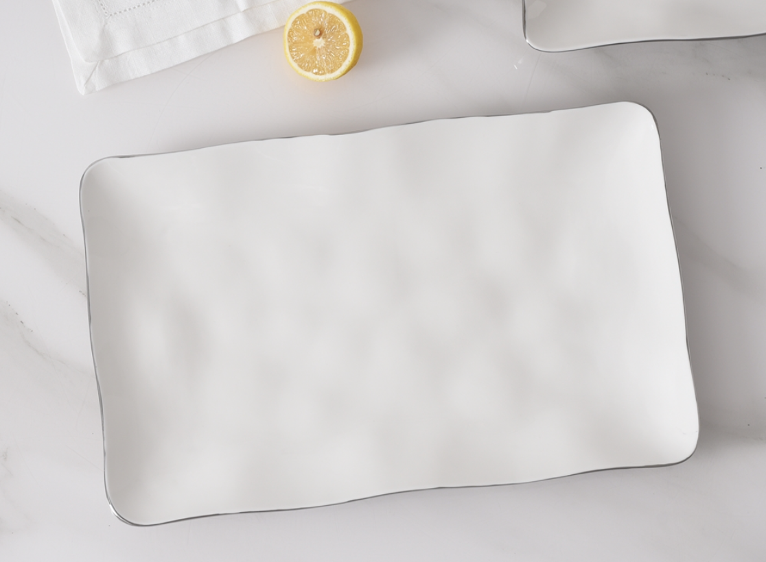 Rectangular Platter-Silver