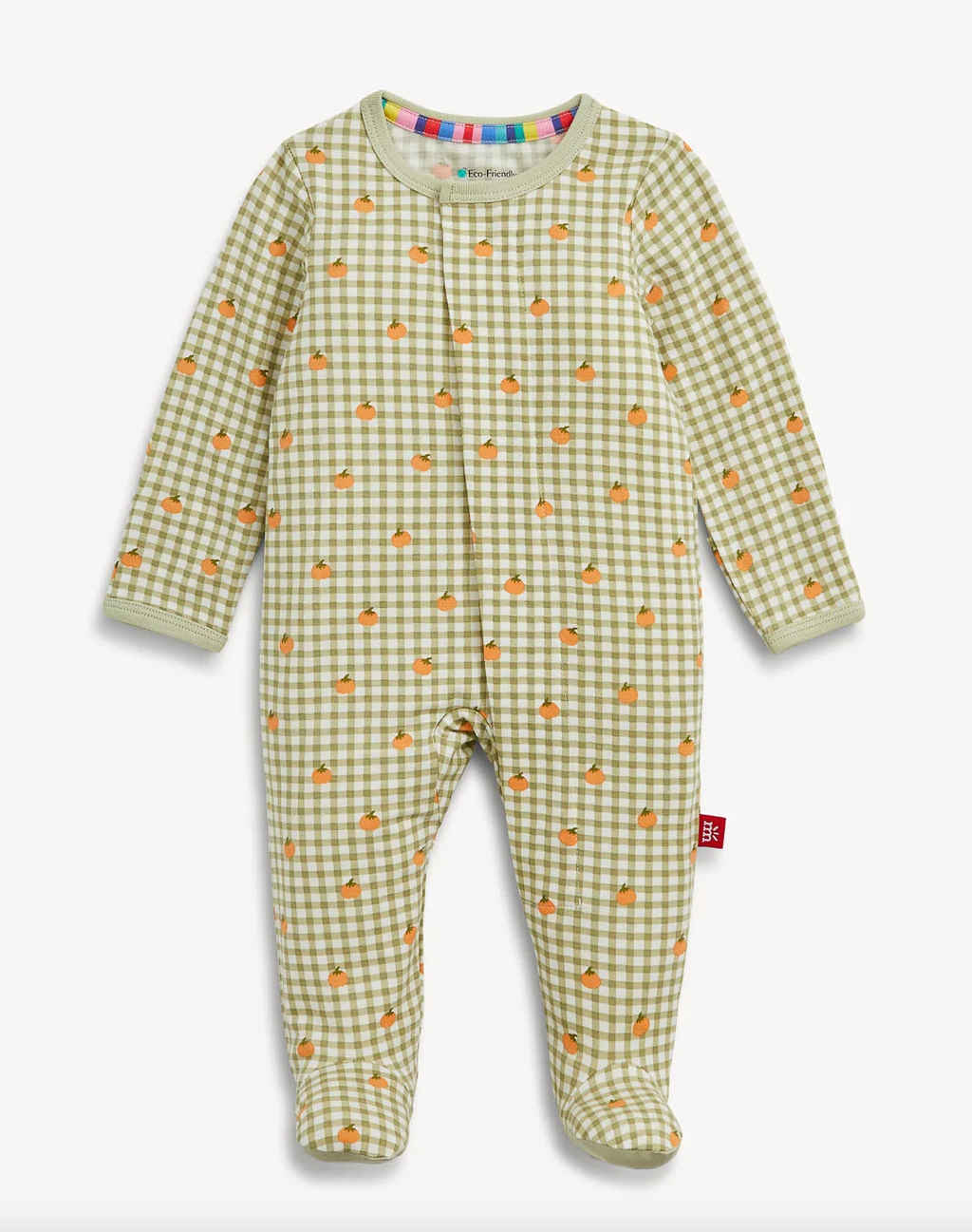 Pumpkin Plaid Footie