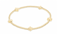 Signature Cross Small 2mm Gold Bracelet - Gold