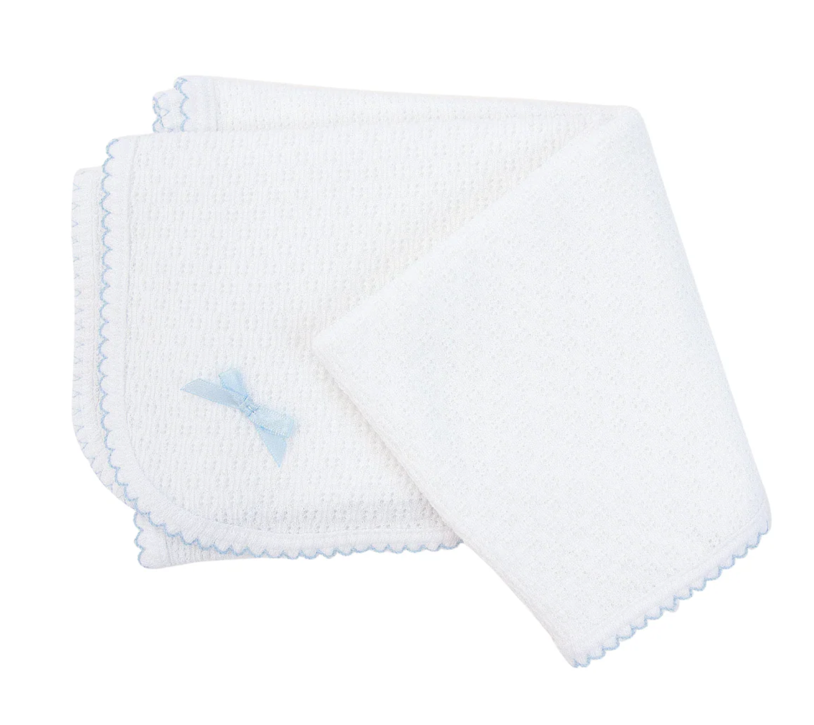 Paty Knit Blanket-Blue