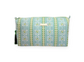 Rosemary Stripe Blue Large Cosmetic Large Bag