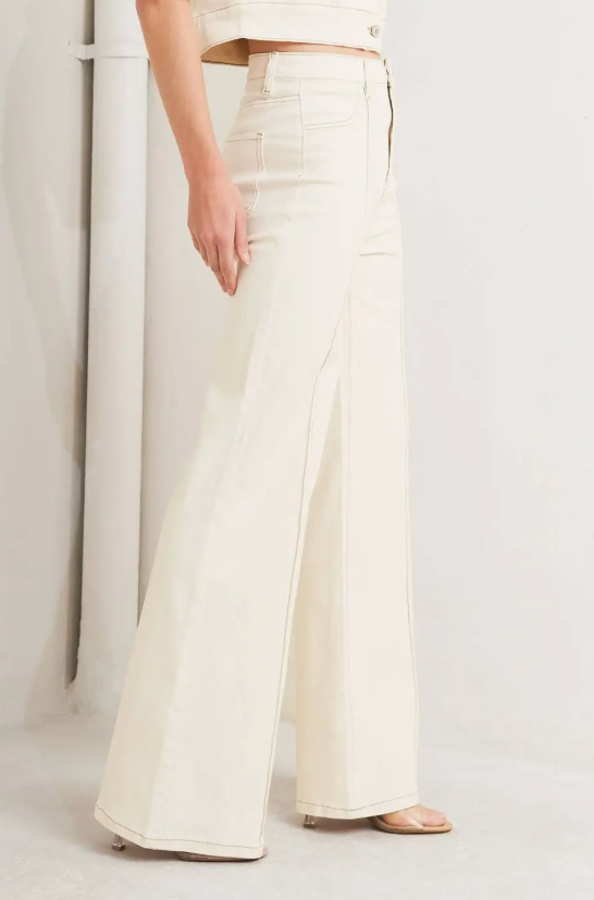 A Twill Pant - Ecru