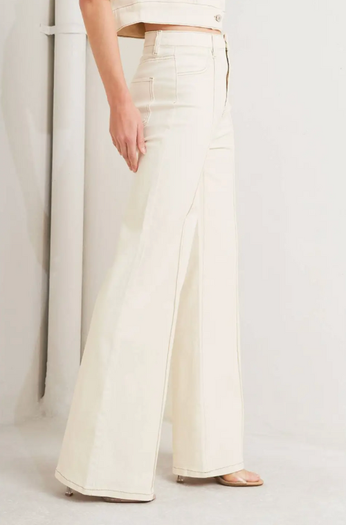 A Twill Pant - Ecru
