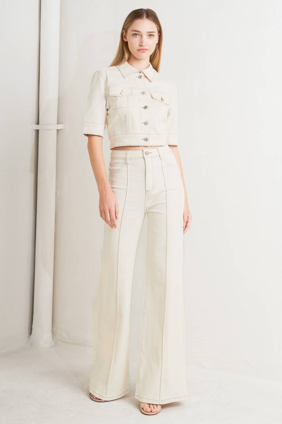 A Twill Pant - Ecru