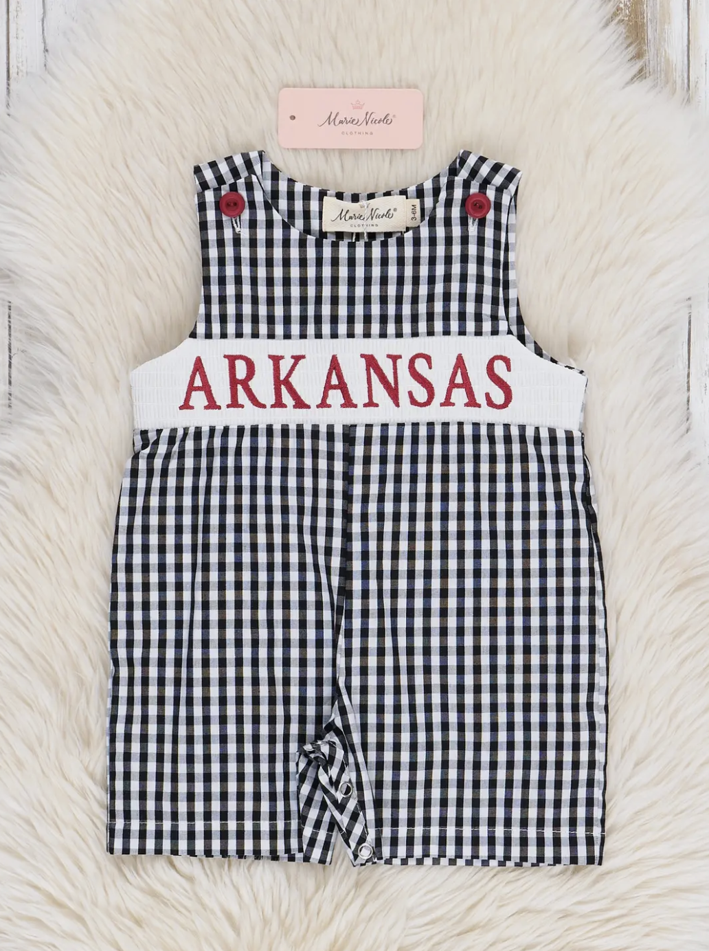 Arkansas Smocked Gingham Johnny
