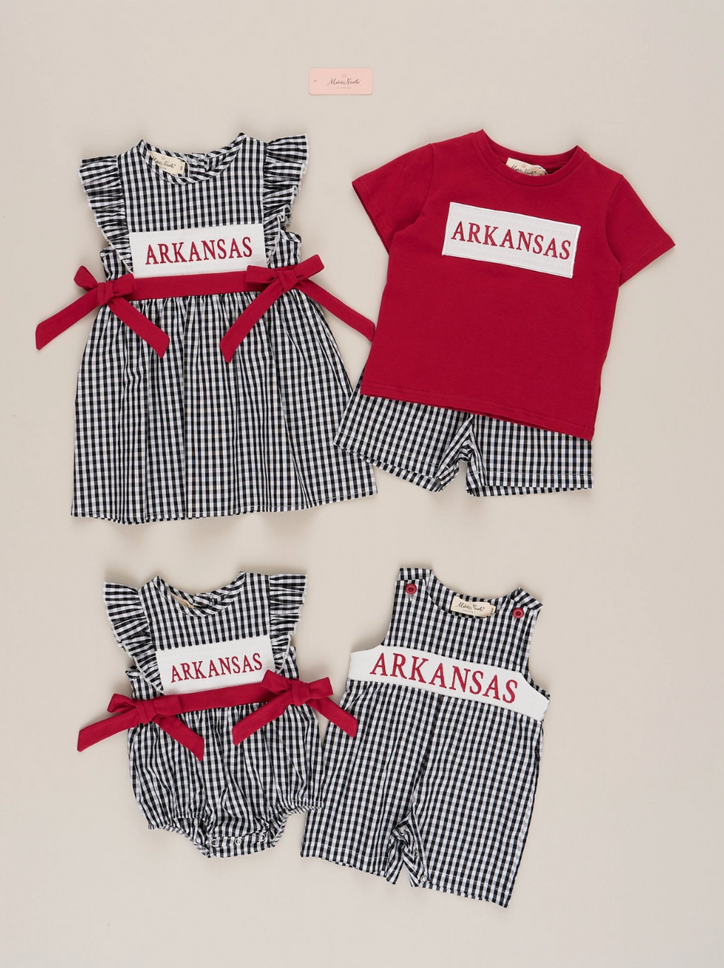 Arkansas Smocked Gingham Johnny