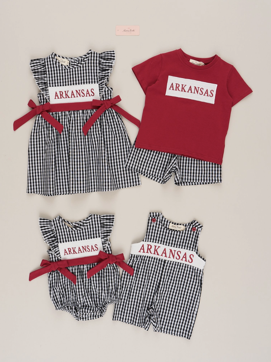 Arkansas Smocked Gingham Johnny