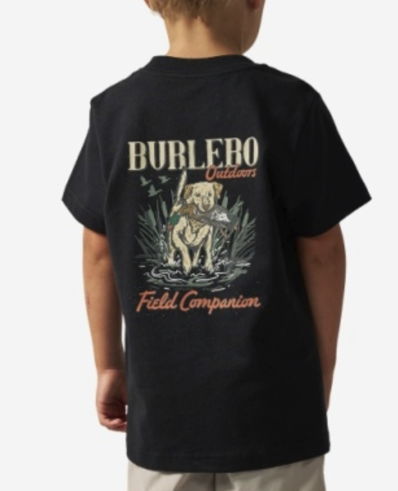 YOUTH SHORT SLEEVE TEE - FIELD COMPANION - BLACK