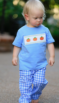 Blue Pumpkin Smock Embroidery set