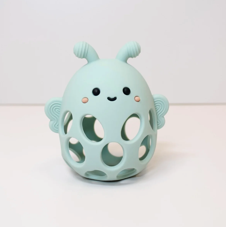 Honey Bee Teether - Light Sage