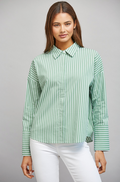 Willa Striped Button Down Top