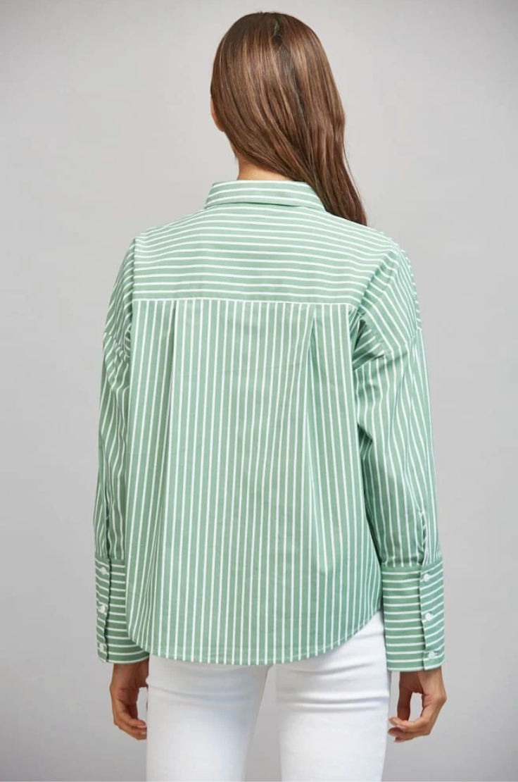 Willa Striped Button Down Top