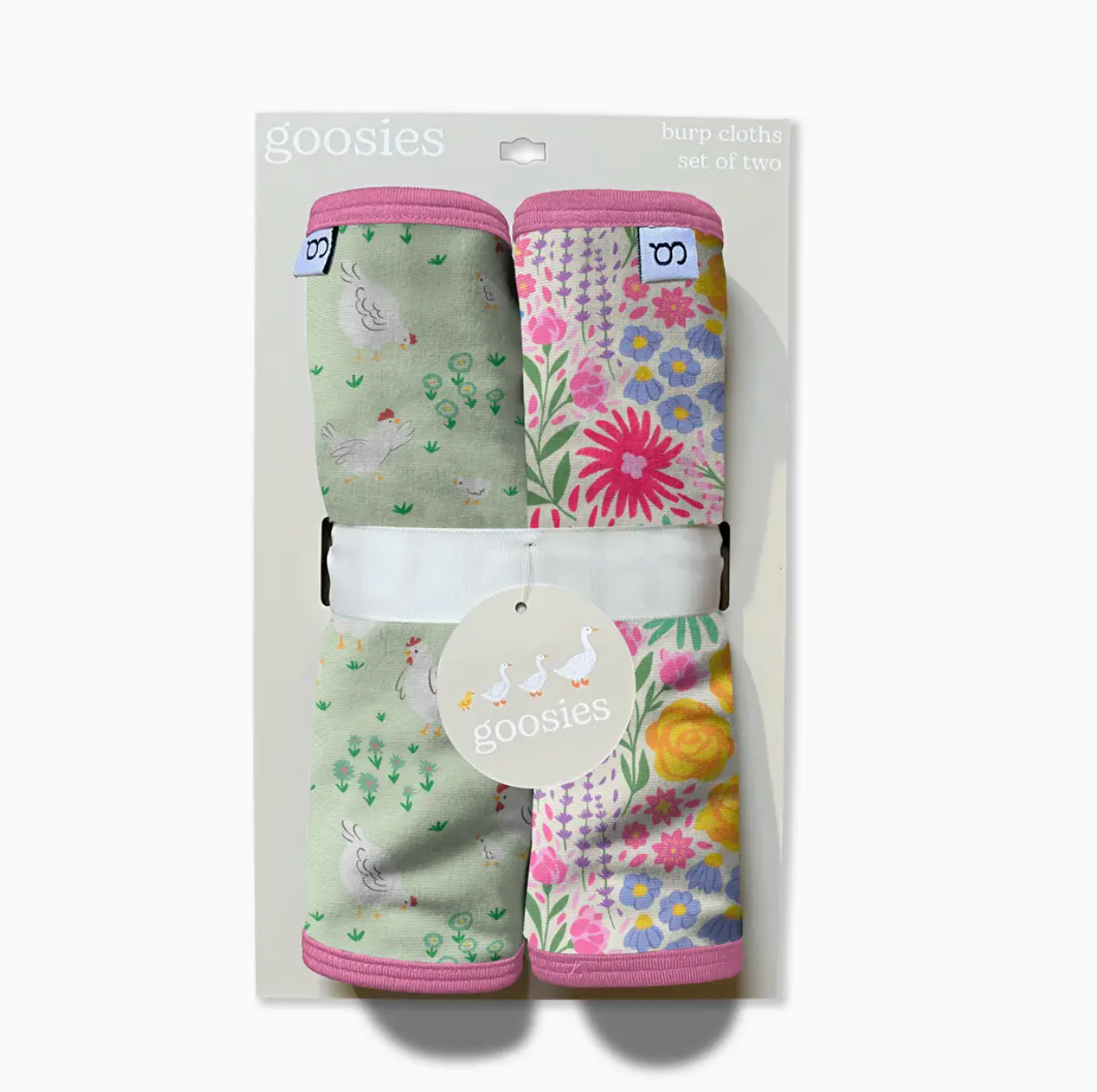 Spring Chickens - Burp Cloth Set