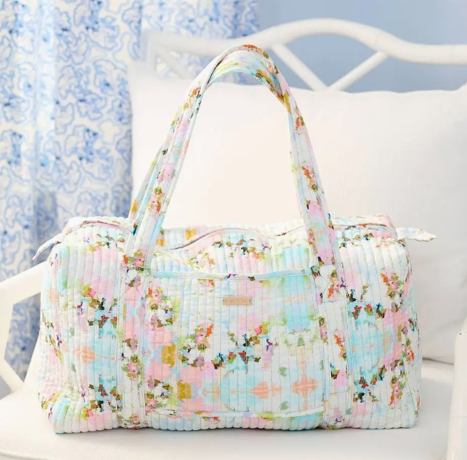 Brooks Avenue Quilted Signature Duffle Bag