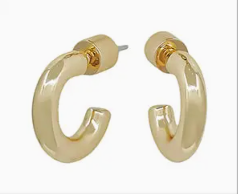 Set of 3 Pave Hoop Teardrop Stone Earrings