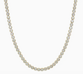 4mm Gold Crystal Necklace 16"-18" Necklace