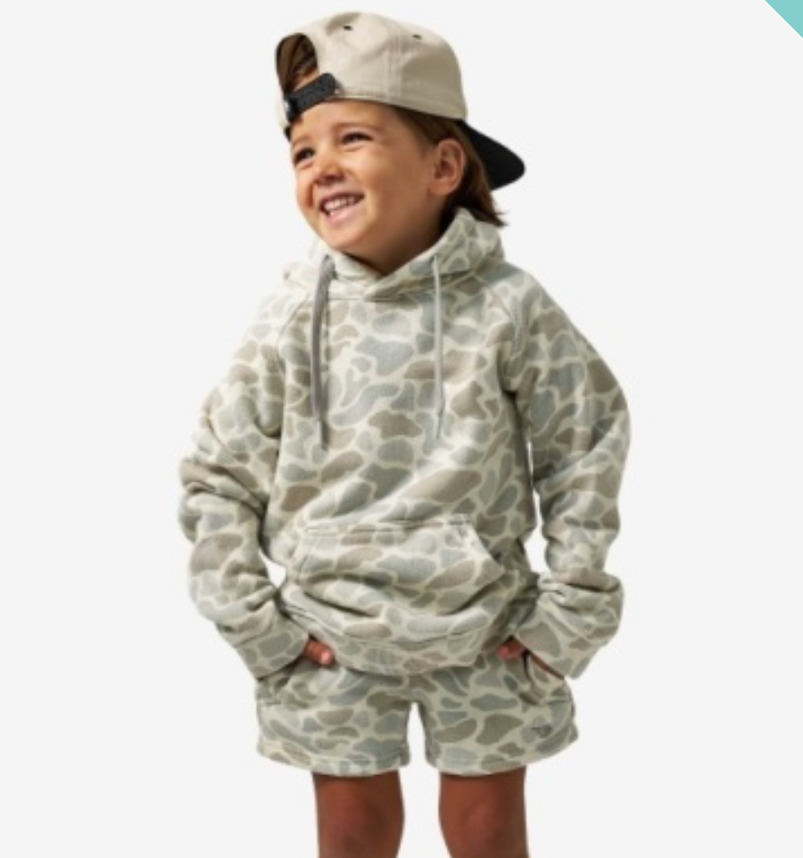 YOUTH VINTAGE WASHED HOODIE - CLASSIC DEER CAMO
