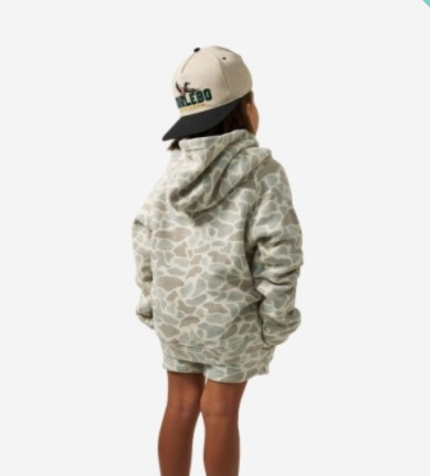 YOUTH VINTAGE WASHED HOODIE - CLASSIC DEER CAMO