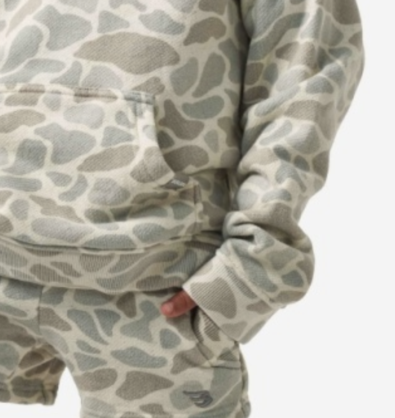 YOUTH VINTAGE WASHED HOODIE - CLASSIC DEER CAMO