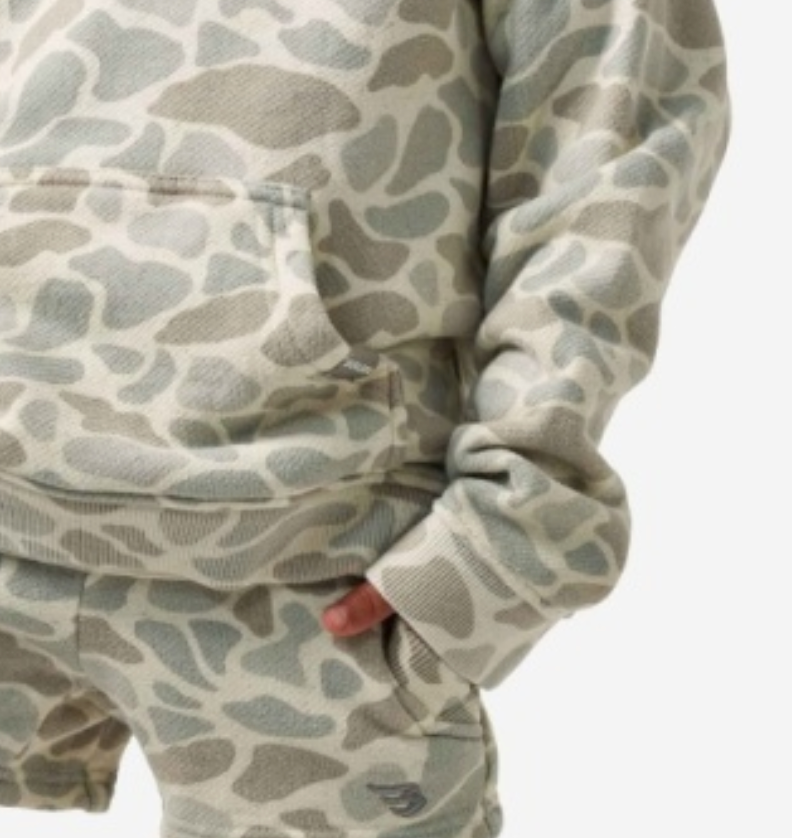 YOUTH VINTAGE WASHED HOODIE - CLASSIC DEER CAMO