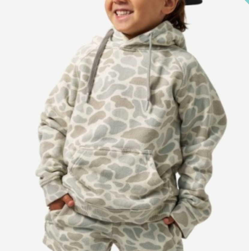 YOUTH VINTAGE WASHED HOODIE - CLASSIC DEER CAMO