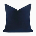 Cobalt Blue Solid Velvet Pillow