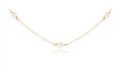 15" Choker Simplicity Chain Gold - Pearl 4mm
