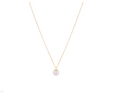16" Necklace Gold - Classic Pearl 8mm Charm
