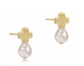 Signature Cross Gold Stud - Classic Pearl