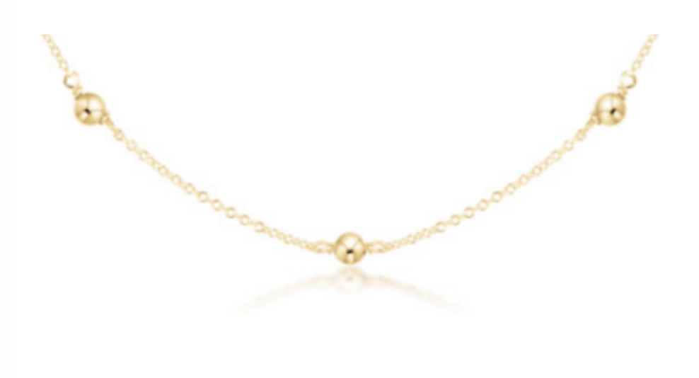 17" Choker Simplicity Chain Gold - Classic Gold 4m