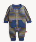 Olive & Navy Magnetic Romper