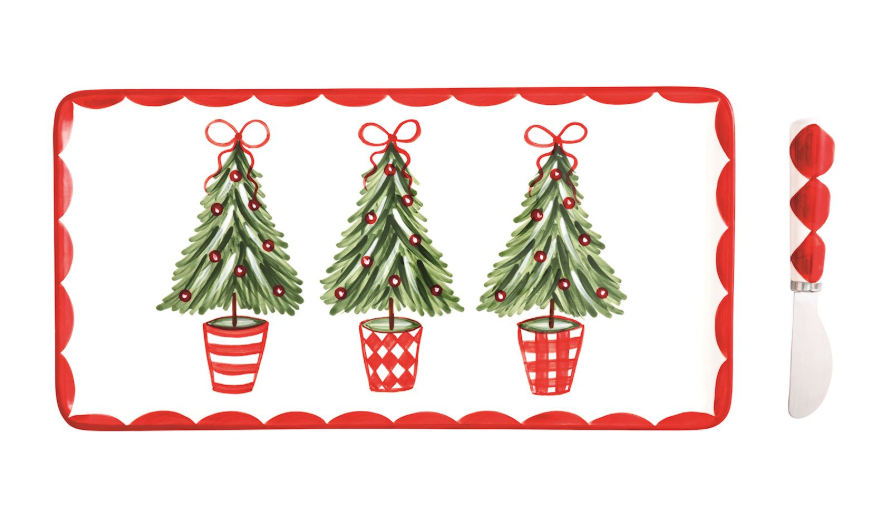 Tree Topiary Tray Set