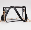 Clear Cross Body Bag-Black