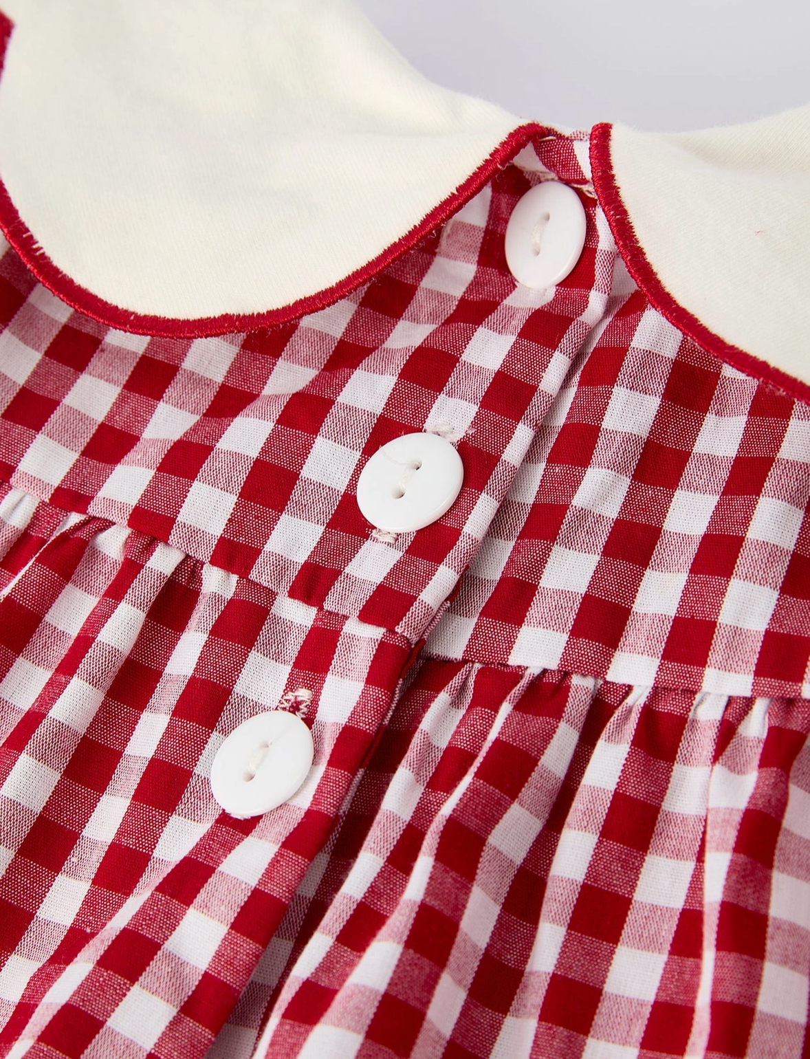 Christmas Tree Red Gingham Bloomers Set
