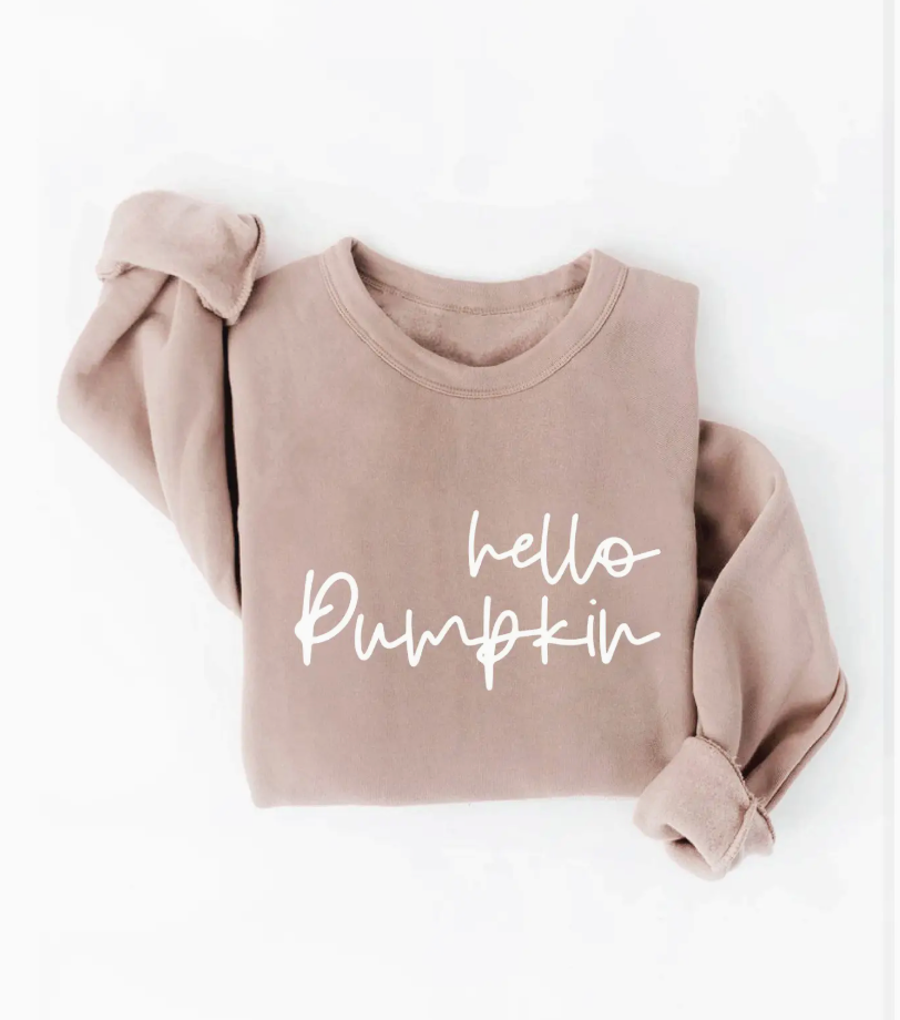 Hello Pumpkin Graphic Sweatshirt