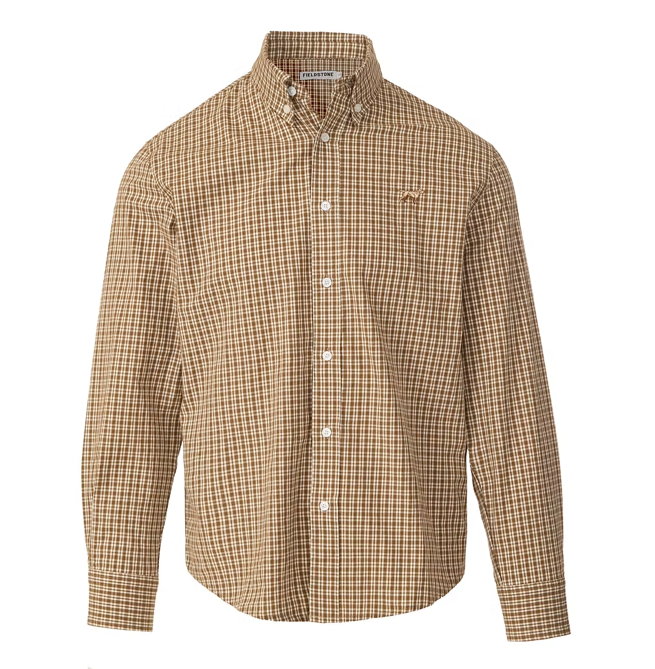 Cedar Button Down-Brown