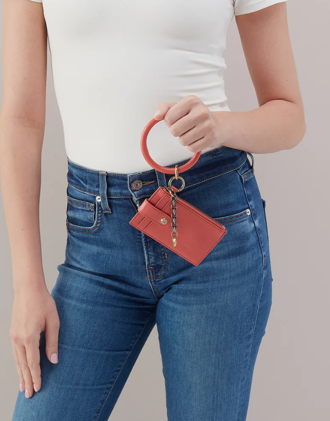 Pink Mirage Ring Credit Card Wristlet