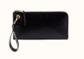 Black Jett Cc Wristlet In Polished Leather