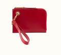 True Red Jett Cc Wristlet In Polished Leather