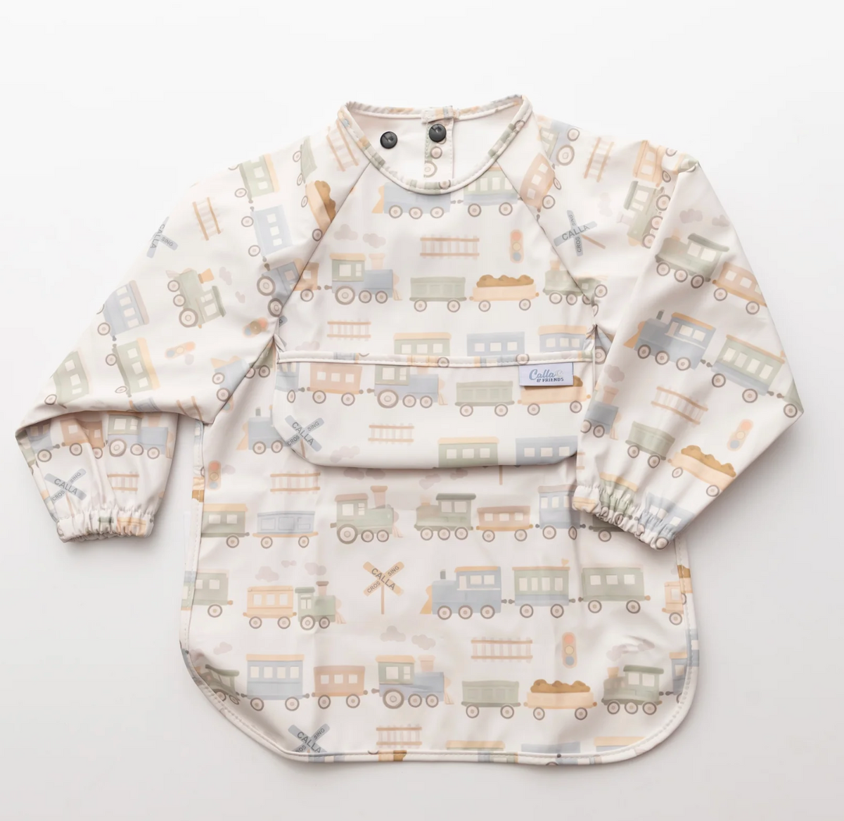 The Grayson Long Sleeve Bib-Trains