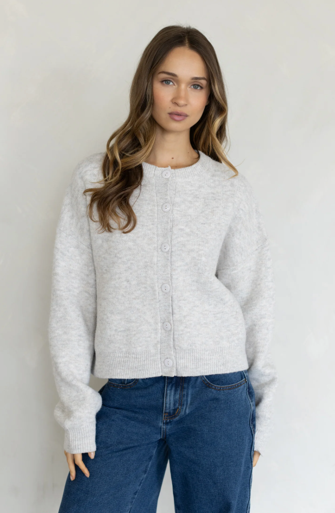 Alyssa Cardigan-Heather Oat