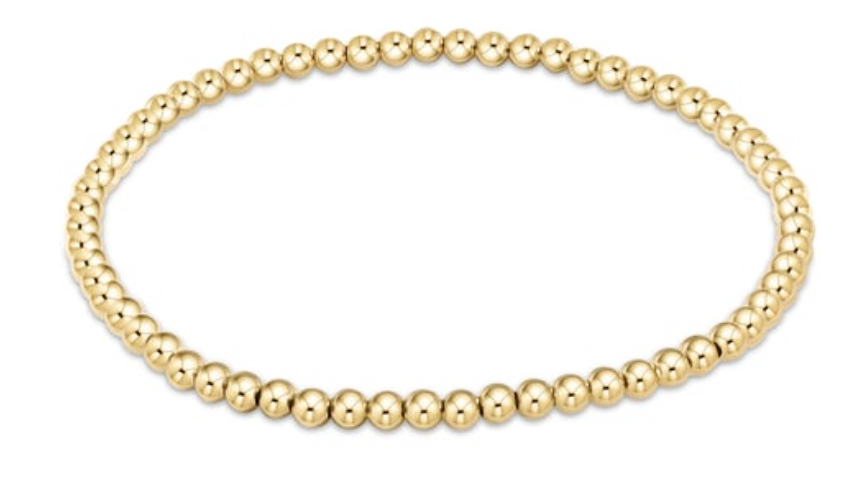 Classic Gold 3mm Bead Bracelet