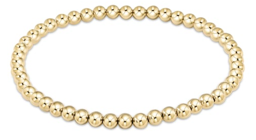 Classic Gold 4mm Bead Bracelet